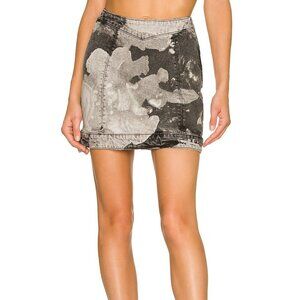 Retrofete Black and Gray Mini Skirt